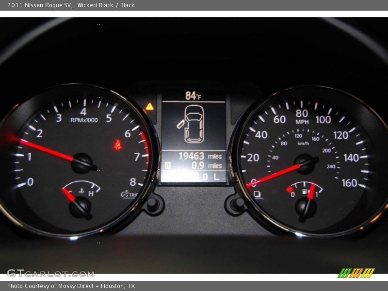 Wicked Black / Black 2011 Nissan Rogue SV