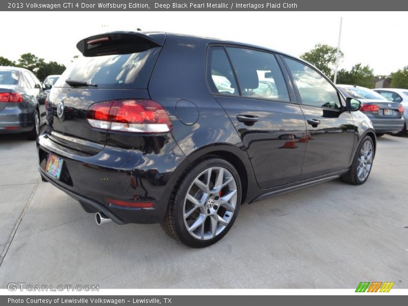 Deep Black Pearl Metallic / Interlagos Plaid Cloth 2013 Volkswagen GTI 4 Door Wolfsburg Edition