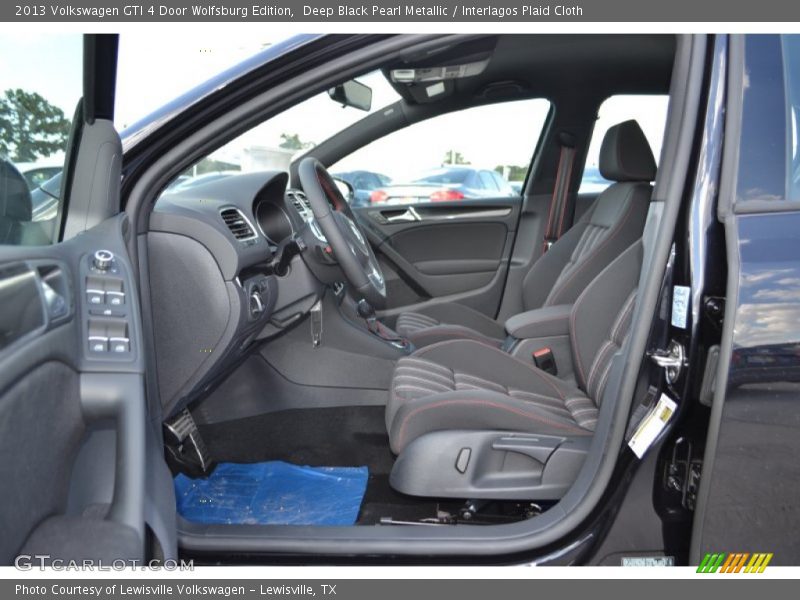 Deep Black Pearl Metallic / Interlagos Plaid Cloth 2013 Volkswagen GTI 4 Door Wolfsburg Edition