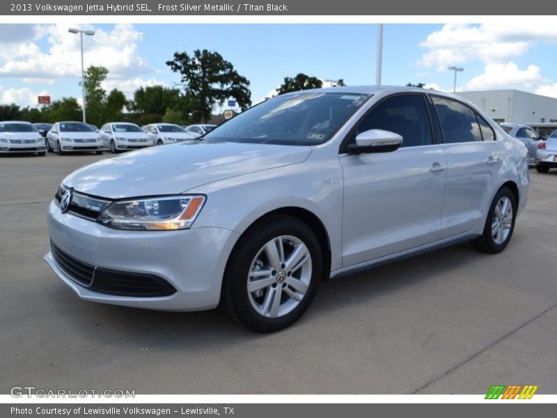 Frost Silver Metallic / Titan Black 2013 Volkswagen Jetta Hybrid SEL