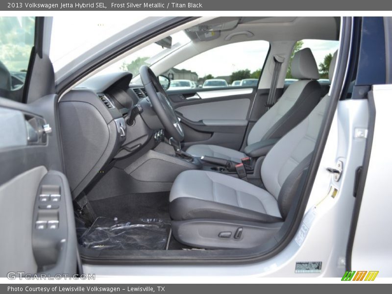 Frost Silver Metallic / Titan Black 2013 Volkswagen Jetta Hybrid SEL