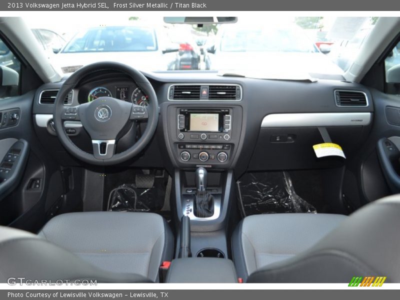 Frost Silver Metallic / Titan Black 2013 Volkswagen Jetta Hybrid SEL