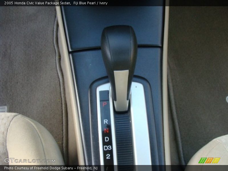 Fiji Blue Pearl / Ivory 2005 Honda Civic Value Package Sedan