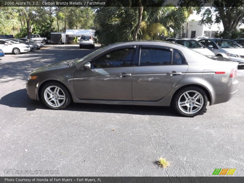 Carbon Bronze Metallic / Parchment 2008 Acura TL 3.2