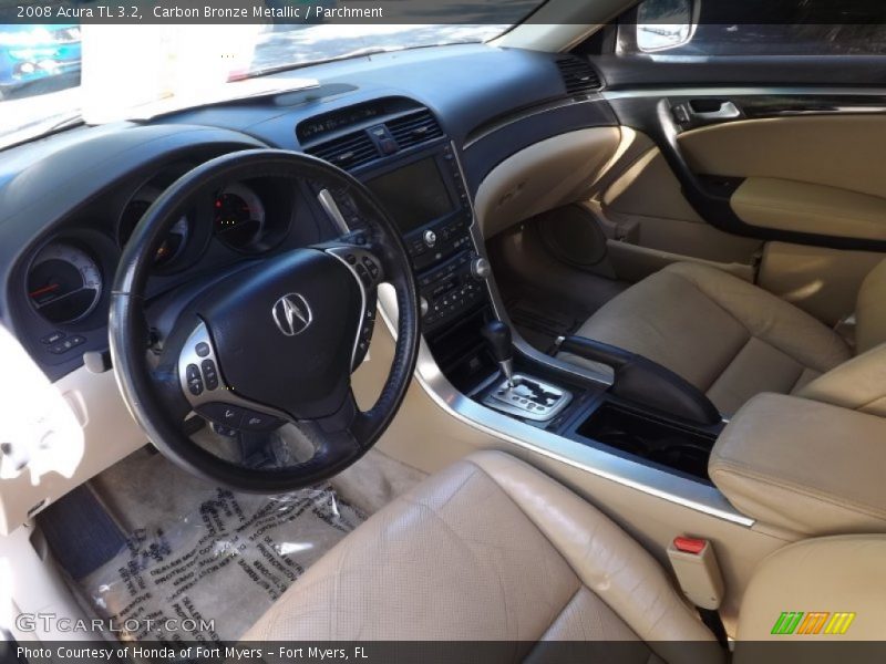 Carbon Bronze Metallic / Parchment 2008 Acura TL 3.2