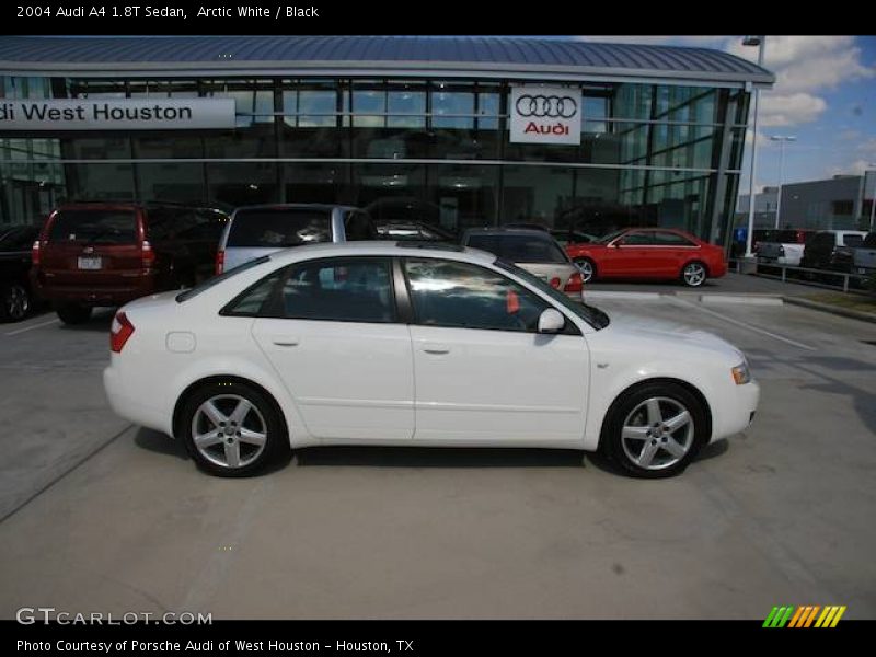 Arctic White / Black 2004 Audi A4 1.8T Sedan