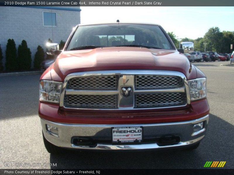 Inferno Red Crystal Pearl / Dark Slate Gray 2010 Dodge Ram 1500 Laramie Crew Cab 4x4