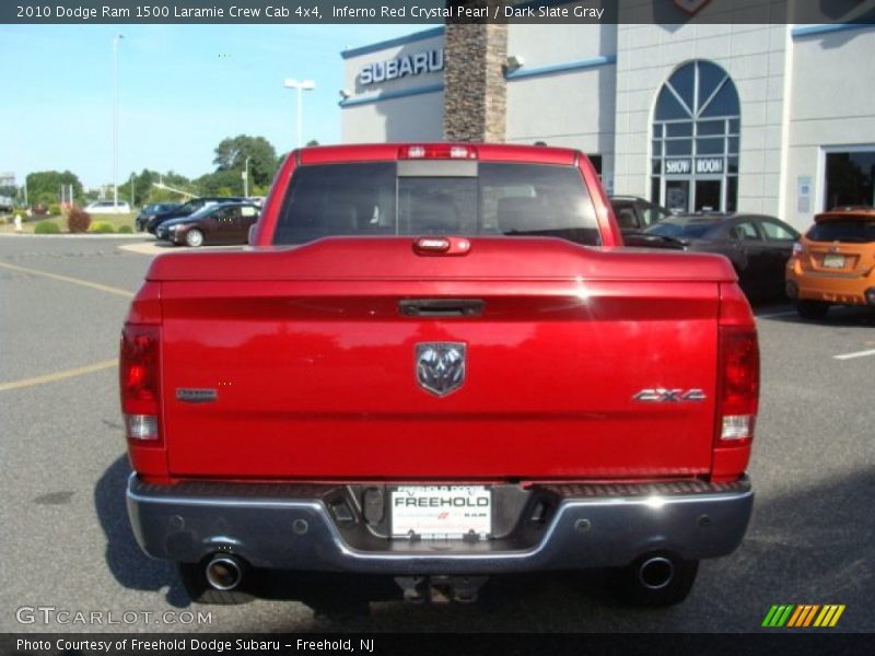 Inferno Red Crystal Pearl / Dark Slate Gray 2010 Dodge Ram 1500 Laramie Crew Cab 4x4