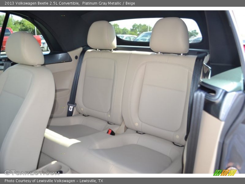 Platinum Gray Metallic / Beige 2013 Volkswagen Beetle 2.5L Convertible