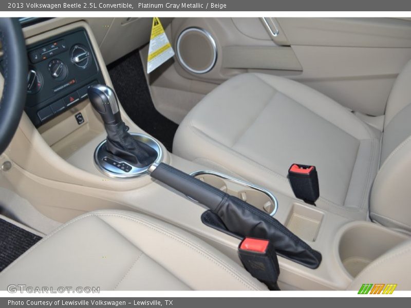 Platinum Gray Metallic / Beige 2013 Volkswagen Beetle 2.5L Convertible