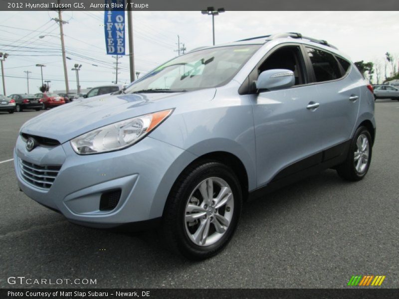 Aurora Blue / Taupe 2012 Hyundai Tucson GLS
