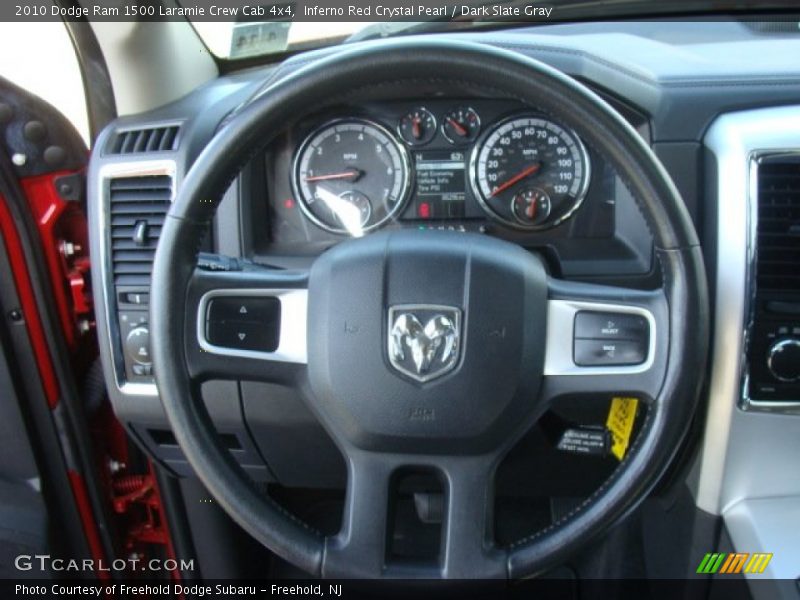 Inferno Red Crystal Pearl / Dark Slate Gray 2010 Dodge Ram 1500 Laramie Crew Cab 4x4