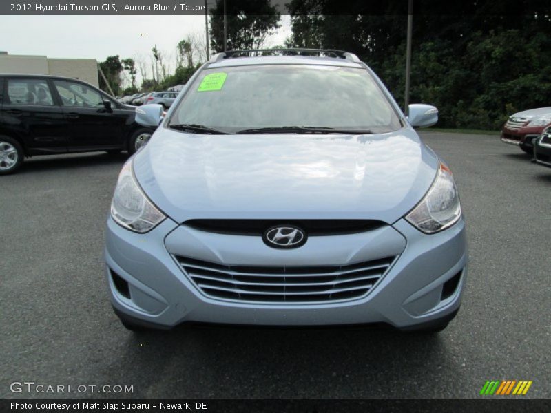 Aurora Blue / Taupe 2012 Hyundai Tucson GLS