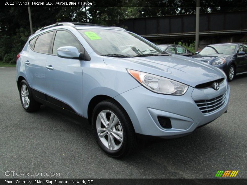 Aurora Blue / Taupe 2012 Hyundai Tucson GLS