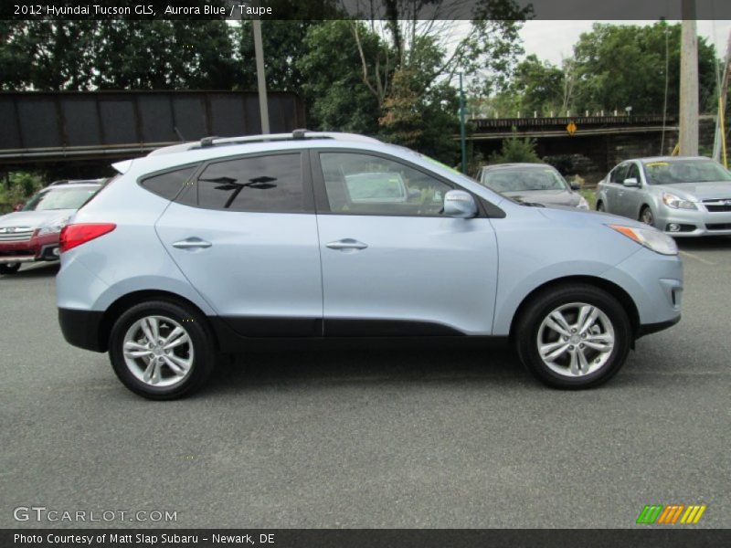 Aurora Blue / Taupe 2012 Hyundai Tucson GLS