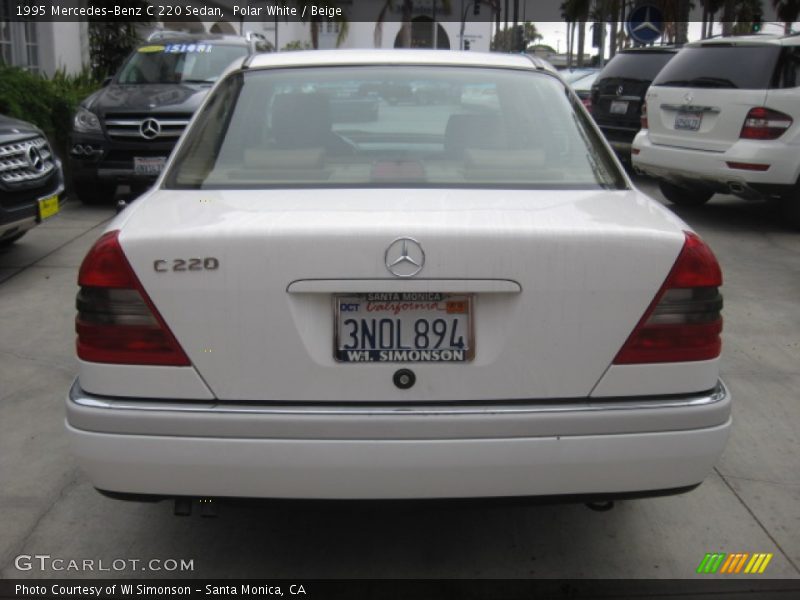 Polar White / Beige 1995 Mercedes-Benz C 220 Sedan