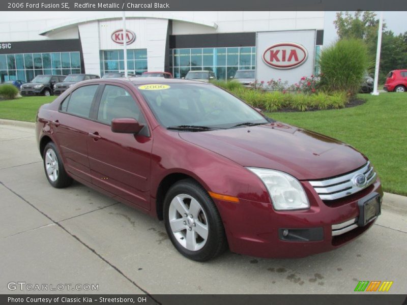Redfire Metallic / Charcoal Black 2006 Ford Fusion SE