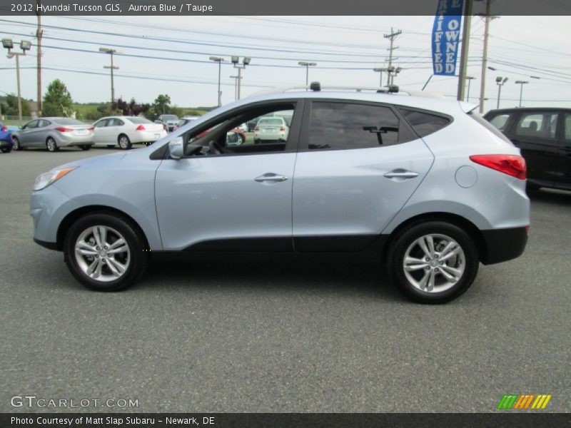 Aurora Blue / Taupe 2012 Hyundai Tucson GLS