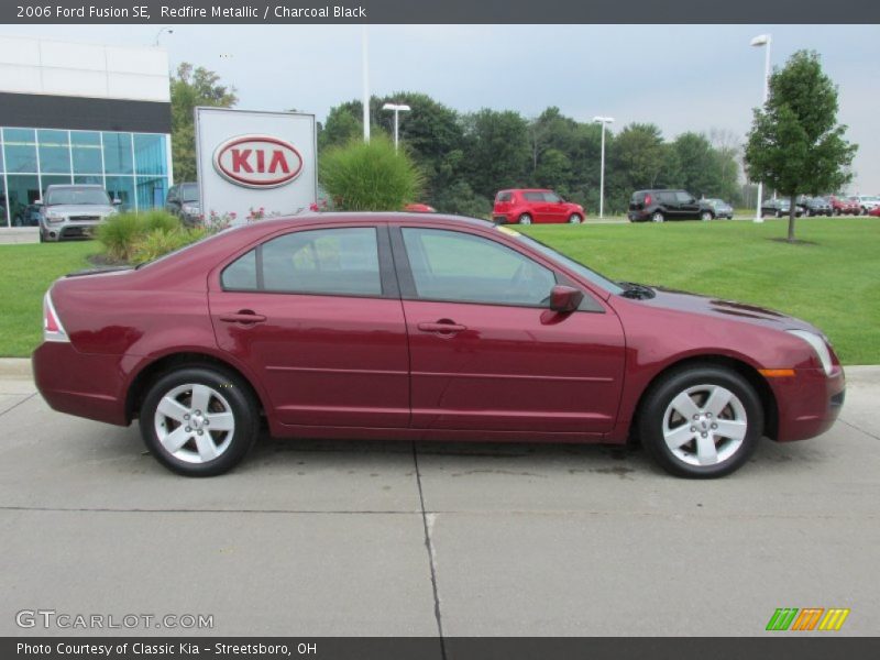 Redfire Metallic / Charcoal Black 2006 Ford Fusion SE