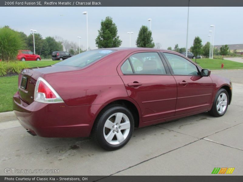 Redfire Metallic / Charcoal Black 2006 Ford Fusion SE