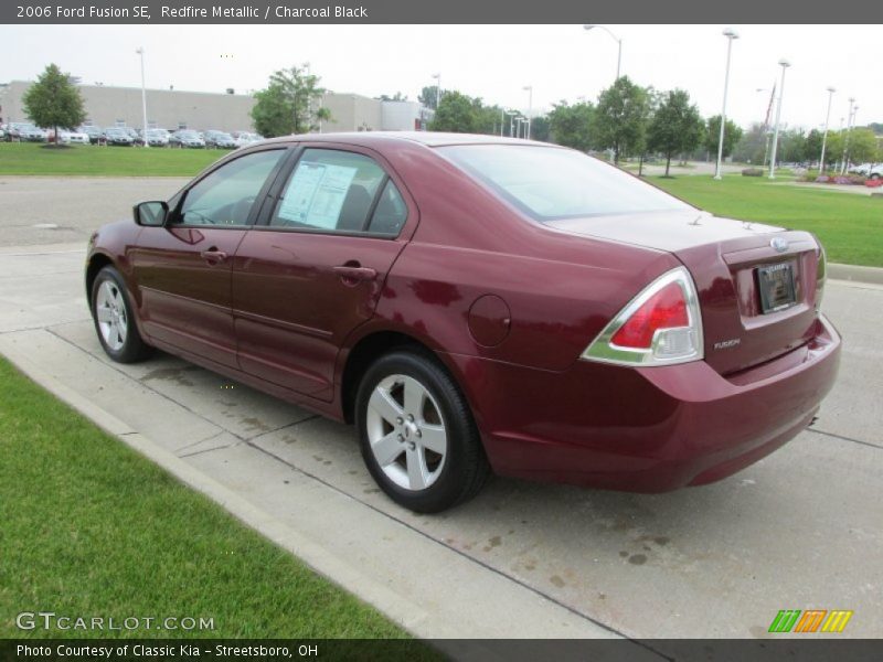 Redfire Metallic / Charcoal Black 2006 Ford Fusion SE
