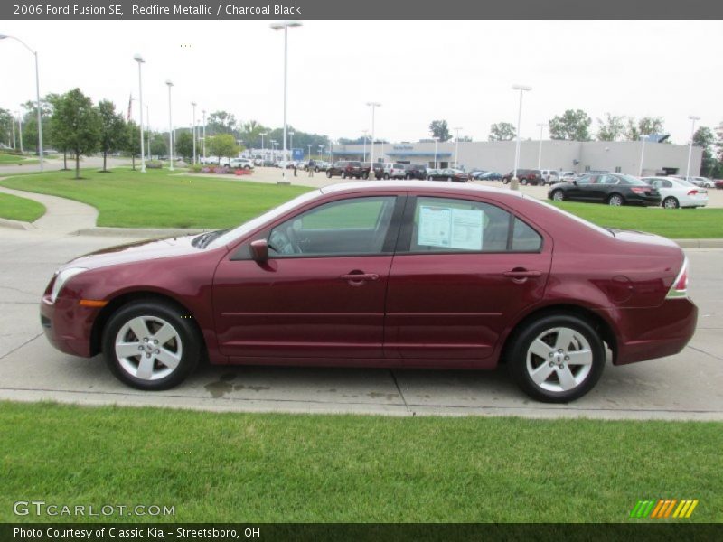 Redfire Metallic / Charcoal Black 2006 Ford Fusion SE