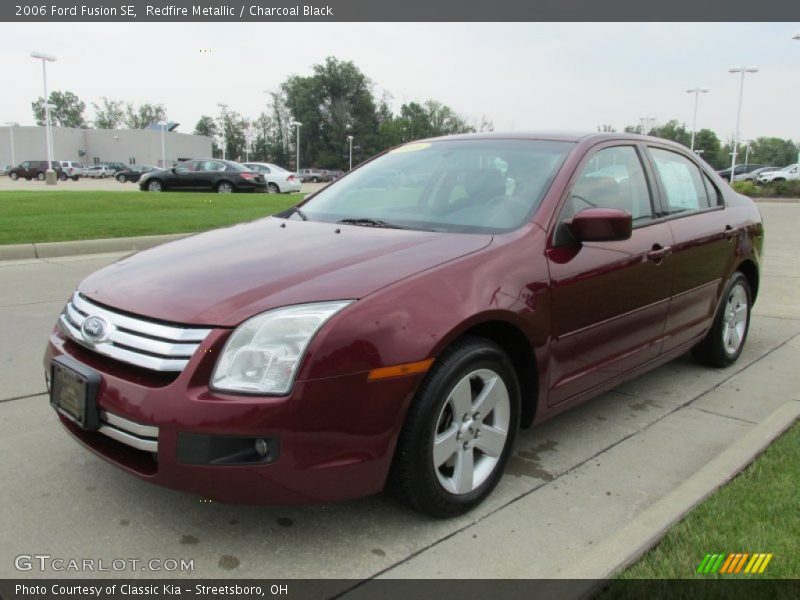 Redfire Metallic / Charcoal Black 2006 Ford Fusion SE