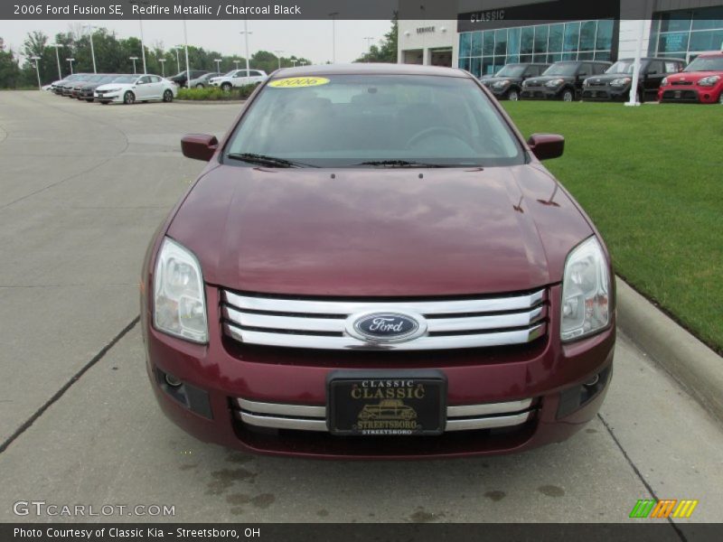 Redfire Metallic / Charcoal Black 2006 Ford Fusion SE