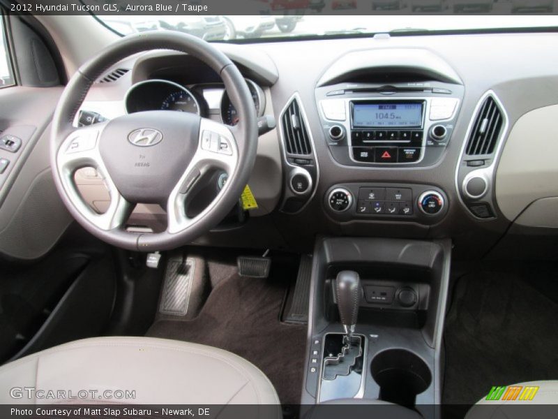 Aurora Blue / Taupe 2012 Hyundai Tucson GLS