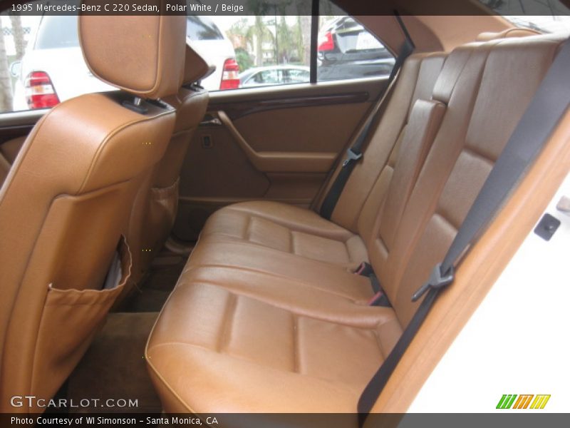 Rear Seat of 1995 C 220 Sedan