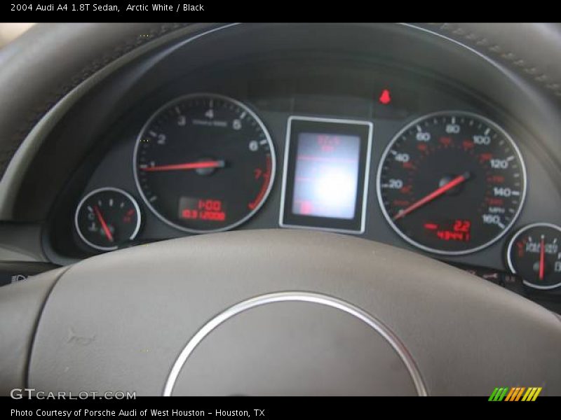 Arctic White / Black 2004 Audi A4 1.8T Sedan