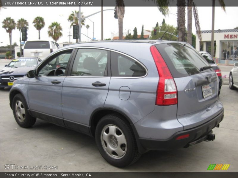 Glacier Blue Metallic / Gray 2007 Honda CR-V LX