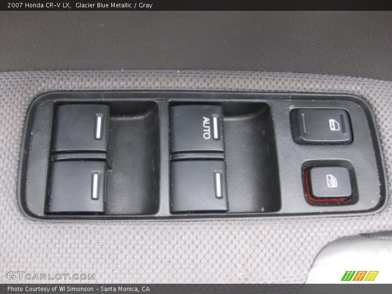 Glacier Blue Metallic / Gray 2007 Honda CR-V LX