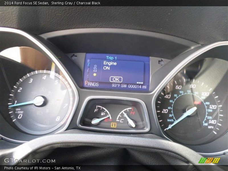 Sterling Gray / Charcoal Black 2014 Ford Focus SE Sedan