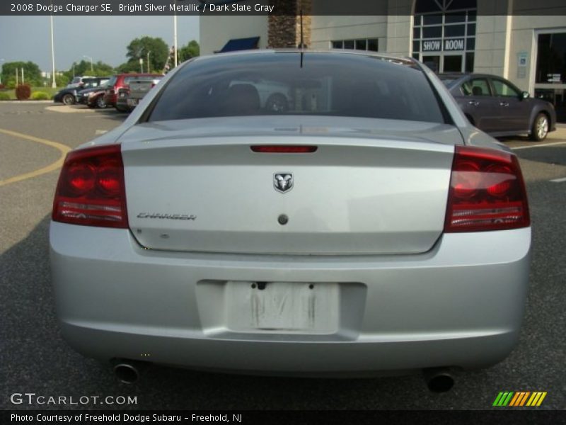 Bright Silver Metallic / Dark Slate Gray 2008 Dodge Charger SE
