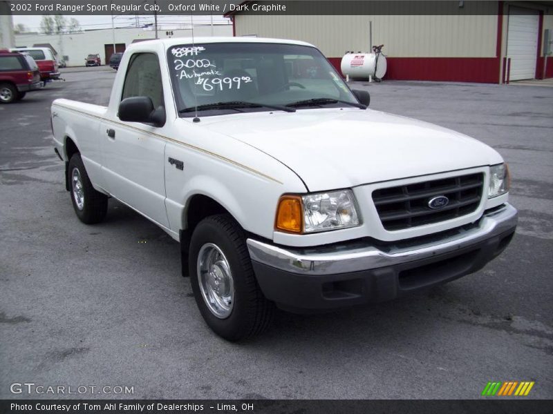 Oxford White / Dark Graphite 2002 Ford Ranger Sport Regular Cab
