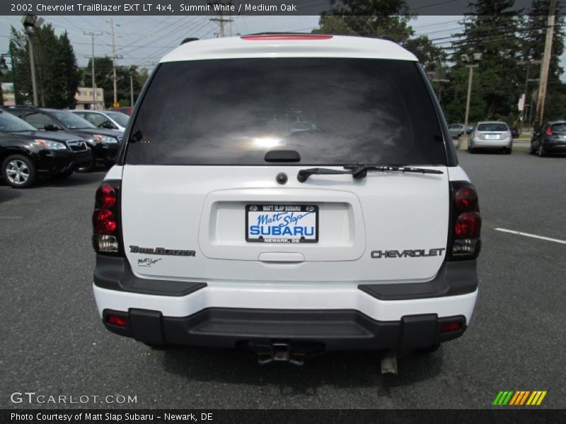 Summit White / Medium Oak 2002 Chevrolet TrailBlazer EXT LT 4x4