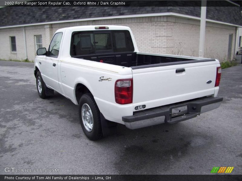 Oxford White / Dark Graphite 2002 Ford Ranger Sport Regular Cab