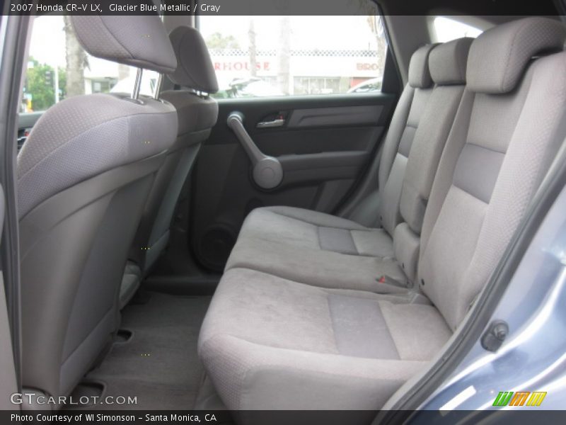 Glacier Blue Metallic / Gray 2007 Honda CR-V LX
