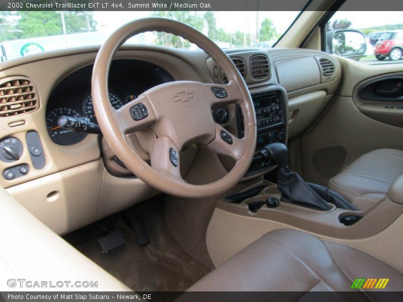 Summit White / Medium Oak 2002 Chevrolet TrailBlazer EXT LT 4x4