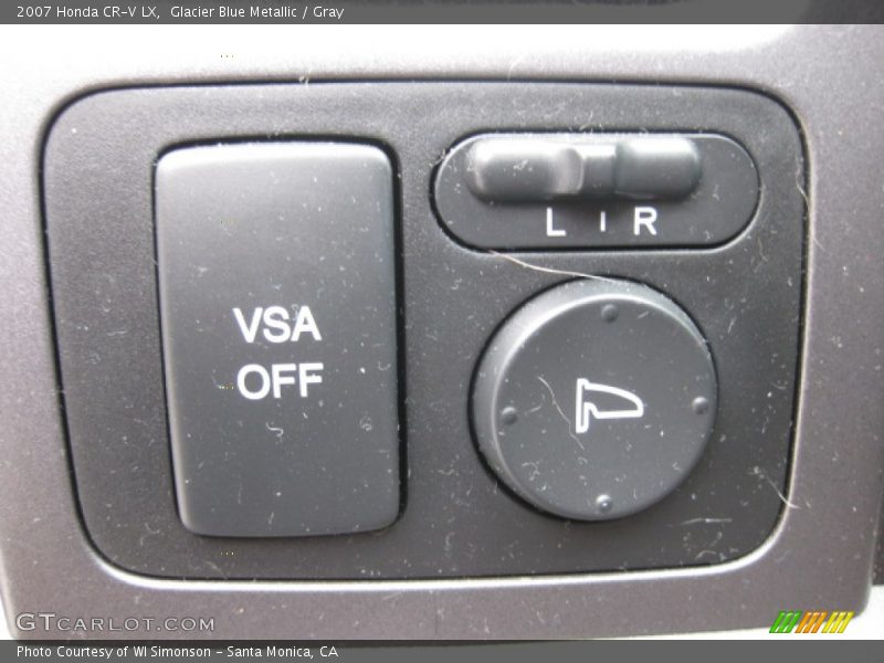 Glacier Blue Metallic / Gray 2007 Honda CR-V LX