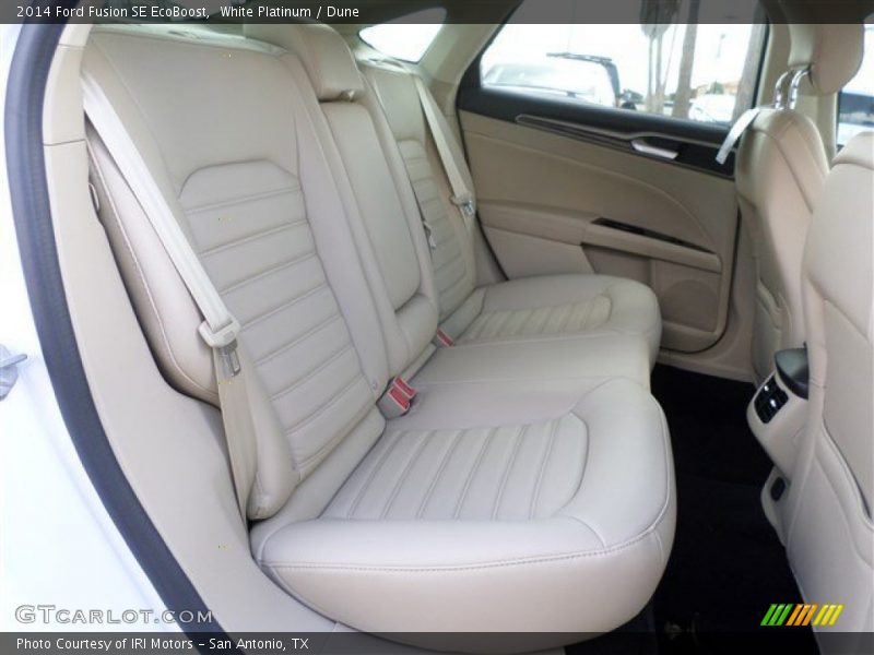 White Platinum / Dune 2014 Ford Fusion SE EcoBoost