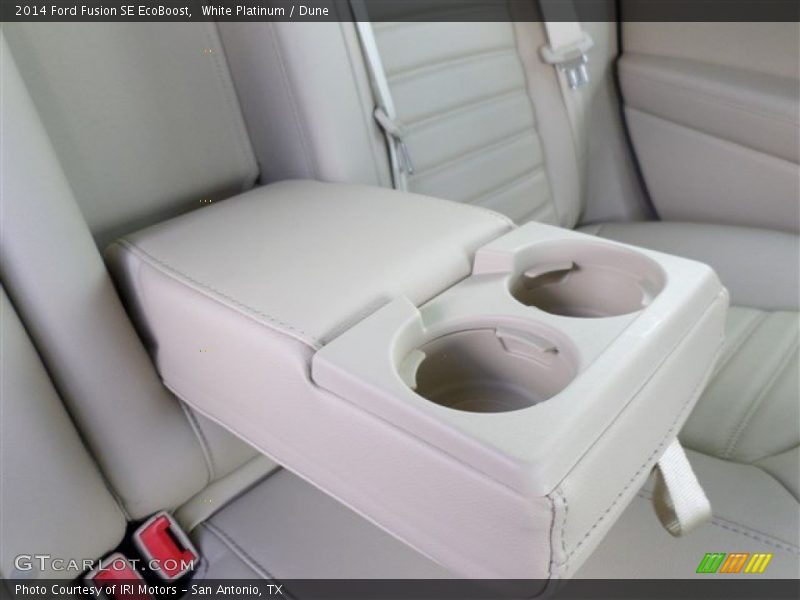 White Platinum / Dune 2014 Ford Fusion SE EcoBoost