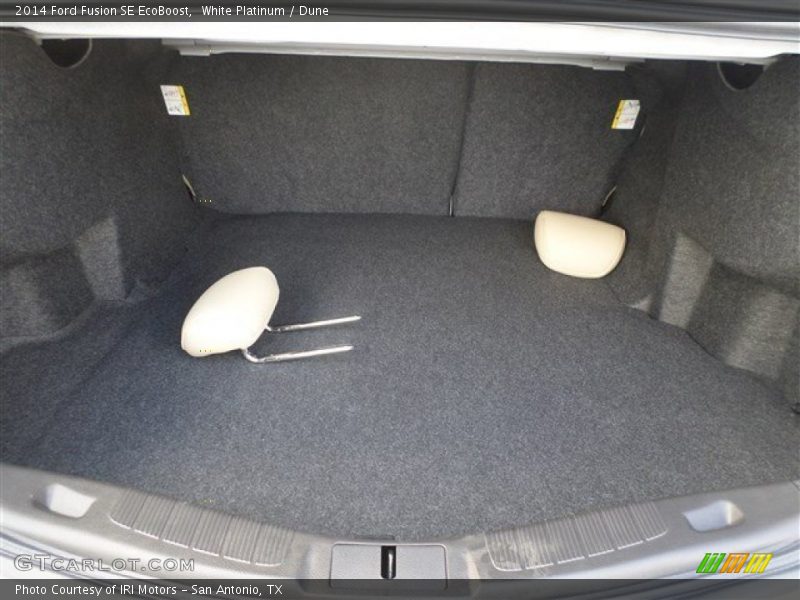 White Platinum / Dune 2014 Ford Fusion SE EcoBoost
