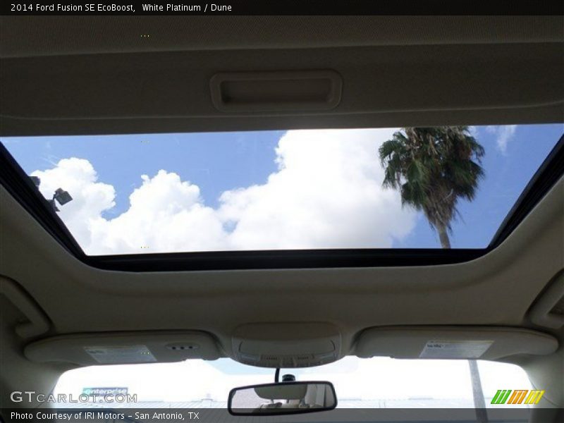White Platinum / Dune 2014 Ford Fusion SE EcoBoost