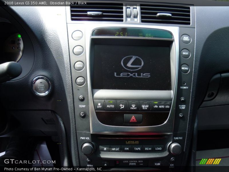 Obsidian Black / Black 2008 Lexus GS 350 AWD