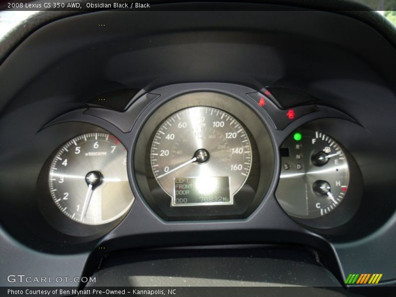 Obsidian Black / Black 2008 Lexus GS 350 AWD