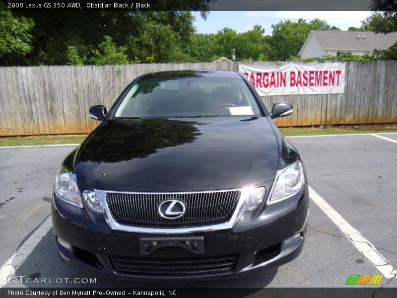 Obsidian Black / Black 2008 Lexus GS 350 AWD