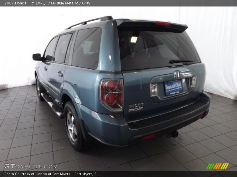 Steel Blue Metallic / Gray 2007 Honda Pilot EX-L