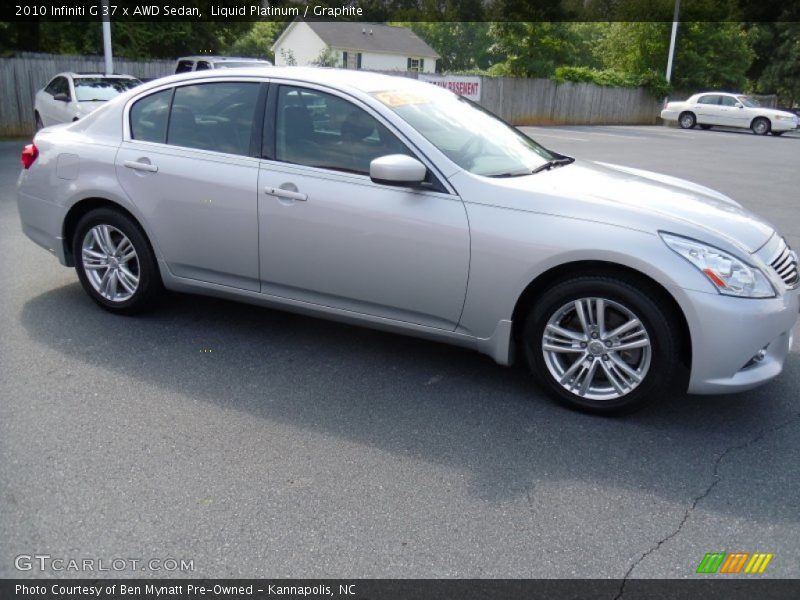 Liquid Platinum / Graphite 2010 Infiniti G 37 x AWD Sedan